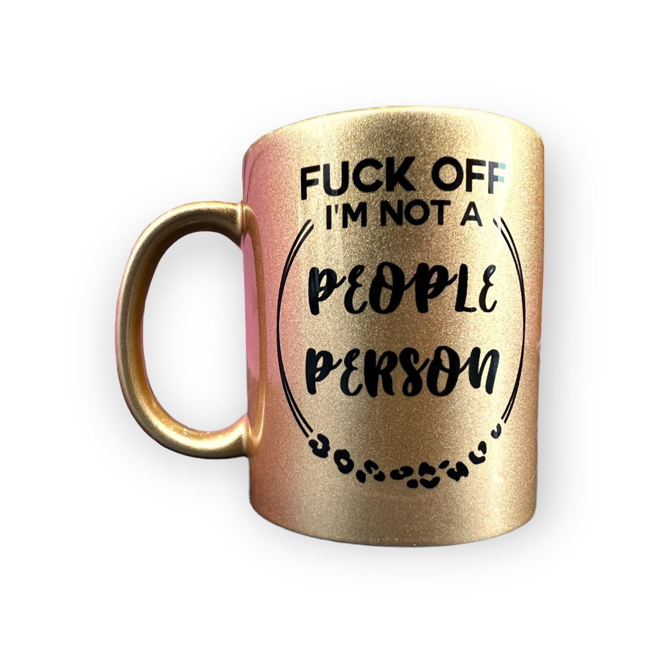 Not A People Person Leopard Print Mug