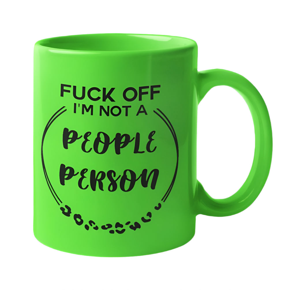 Not A People Person Leopard Print Mug