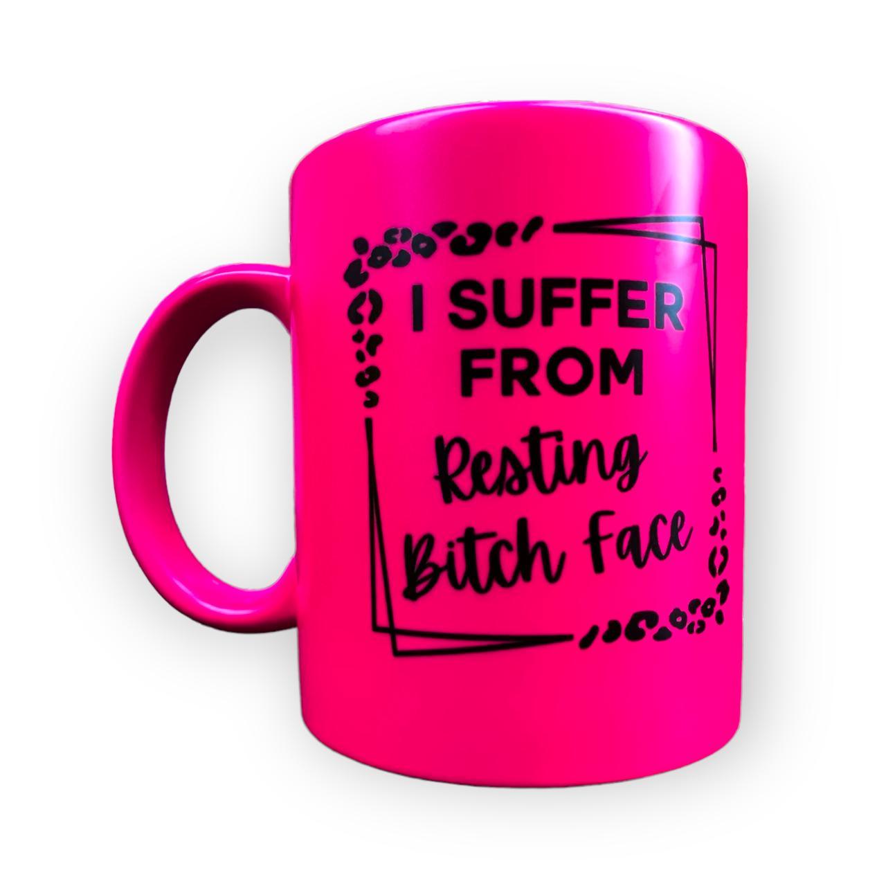Resting Bitch Face Leopard Print Mug