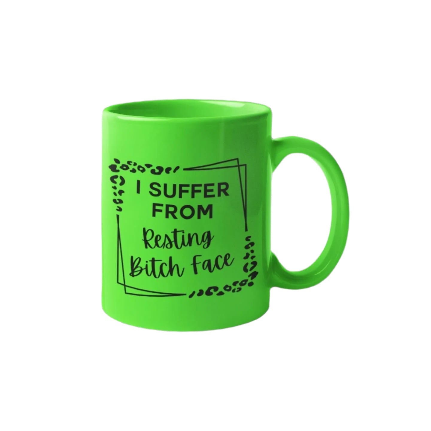 Resting Bitch Face Leopard Print Mug