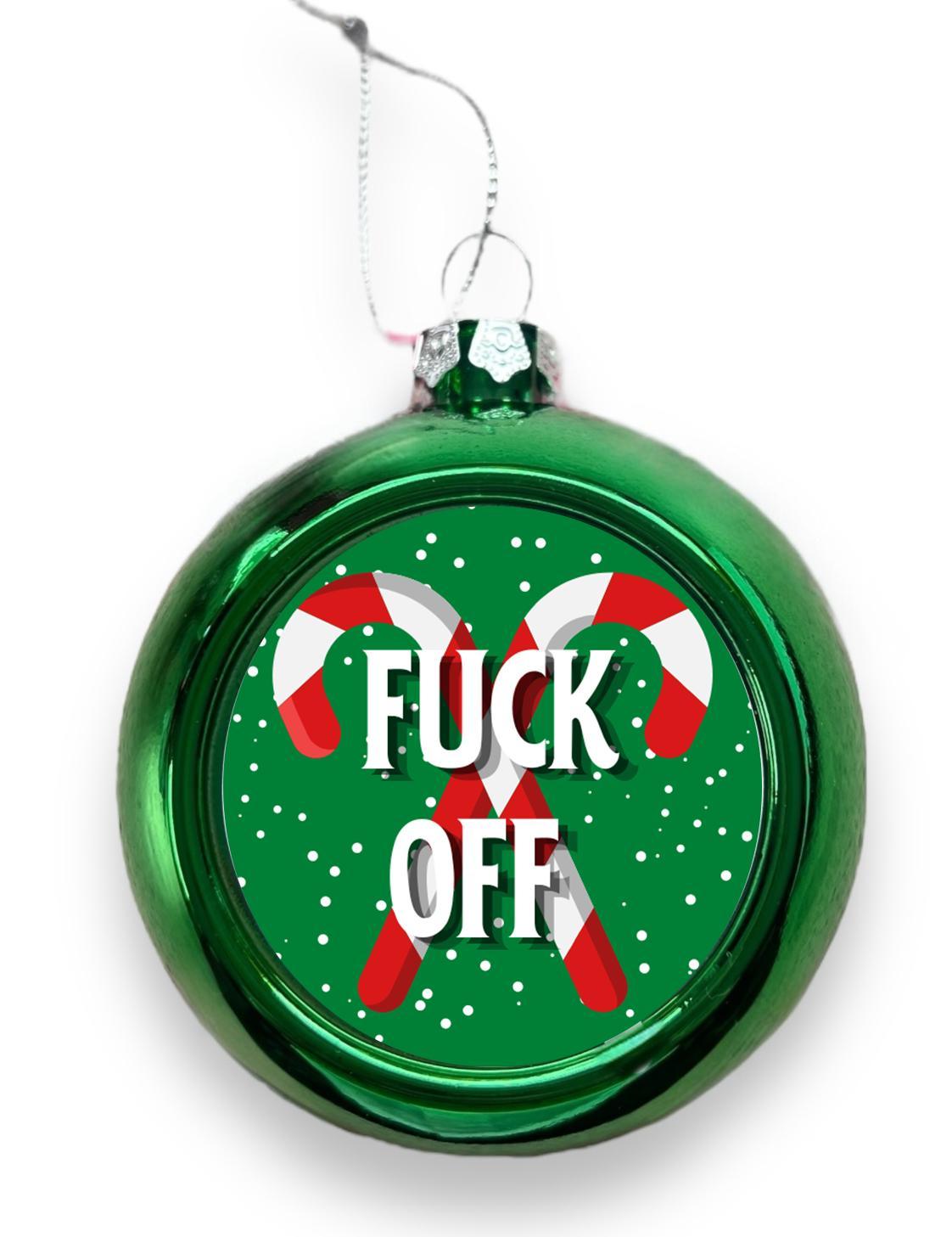 F*ck Off Christmas Tree Bauble - 6 Colours Available