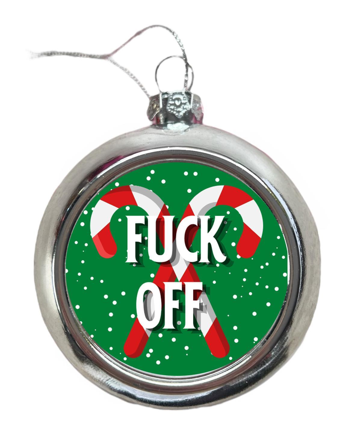 F*ck Off Christmas Tree Bauble - 6 Colours Available