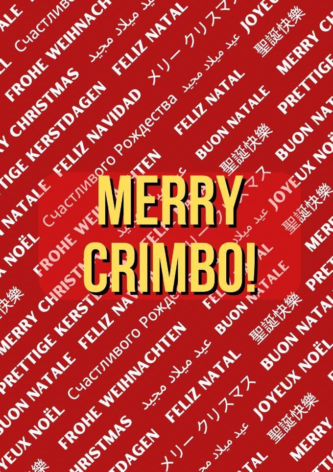 Multi Language (Including Scouse) Christmas Card