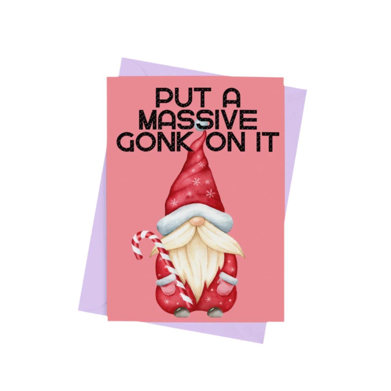 Put A Massive Gonk On It Christmas Card
