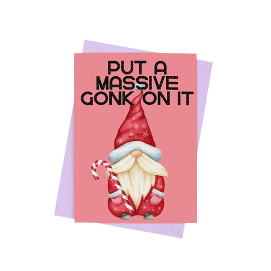 Put A Massive Gonk On It Christmas Card