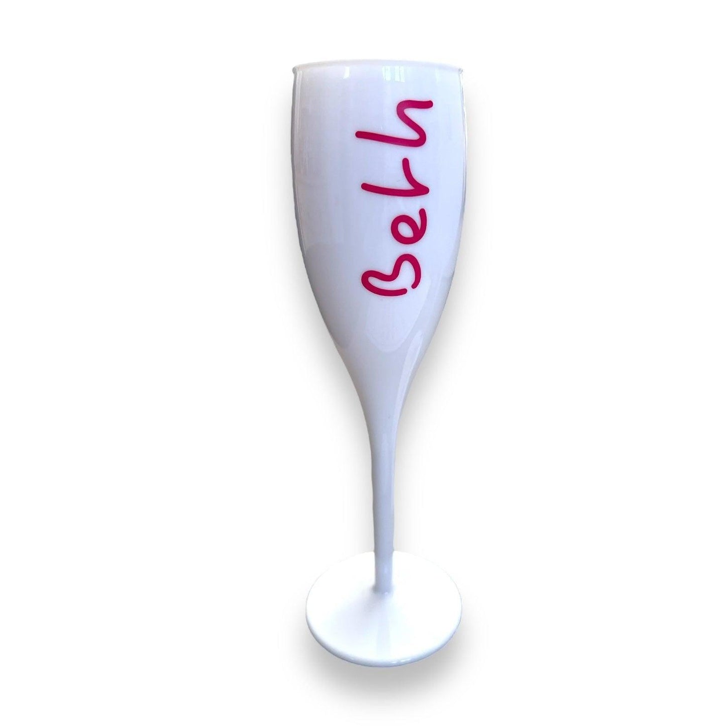 Personalised Plastic Wine or Champagne Flute – Love Island Style 🍾☀️