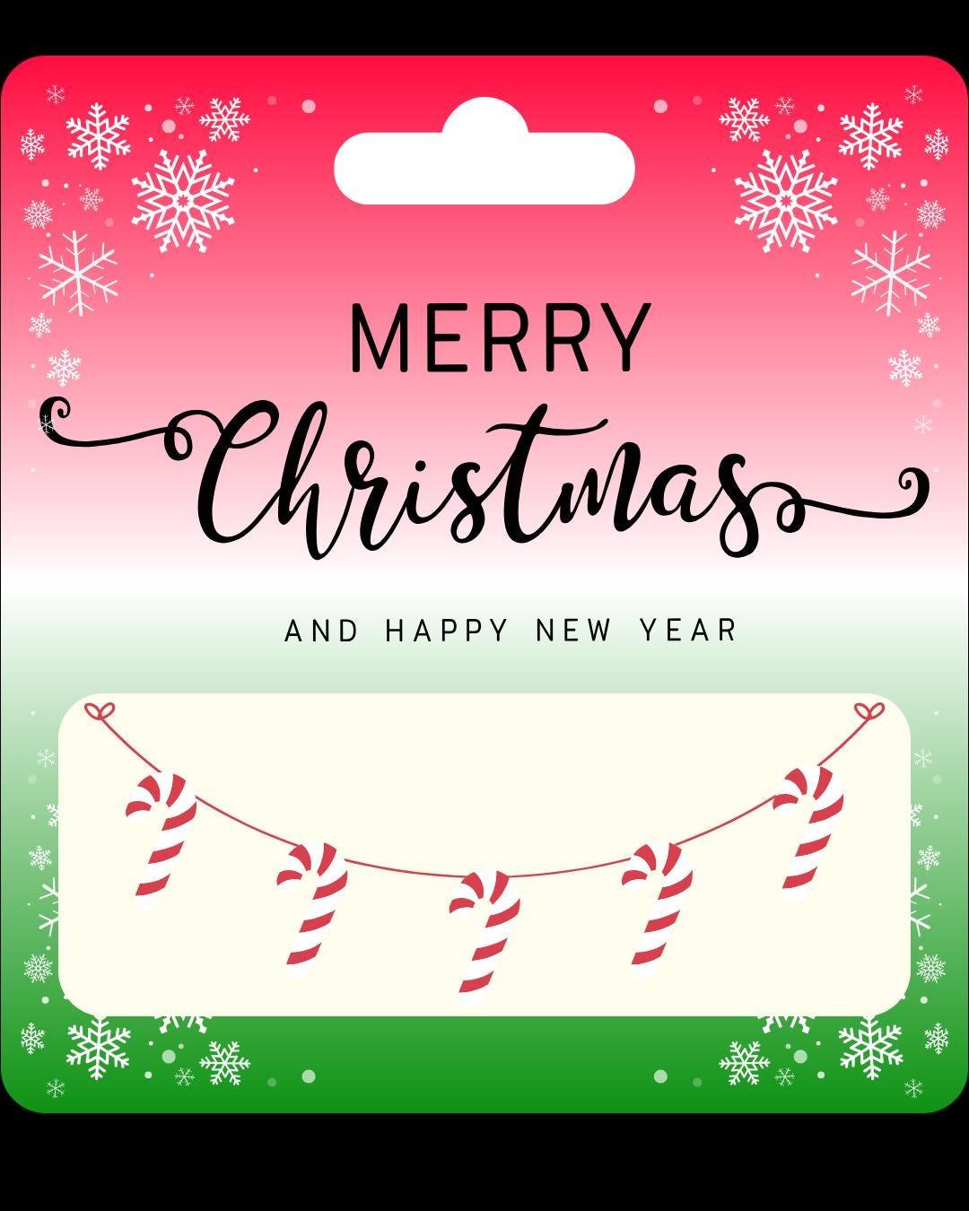 Money Gift Holder - Merry Christmas And Happy New Year