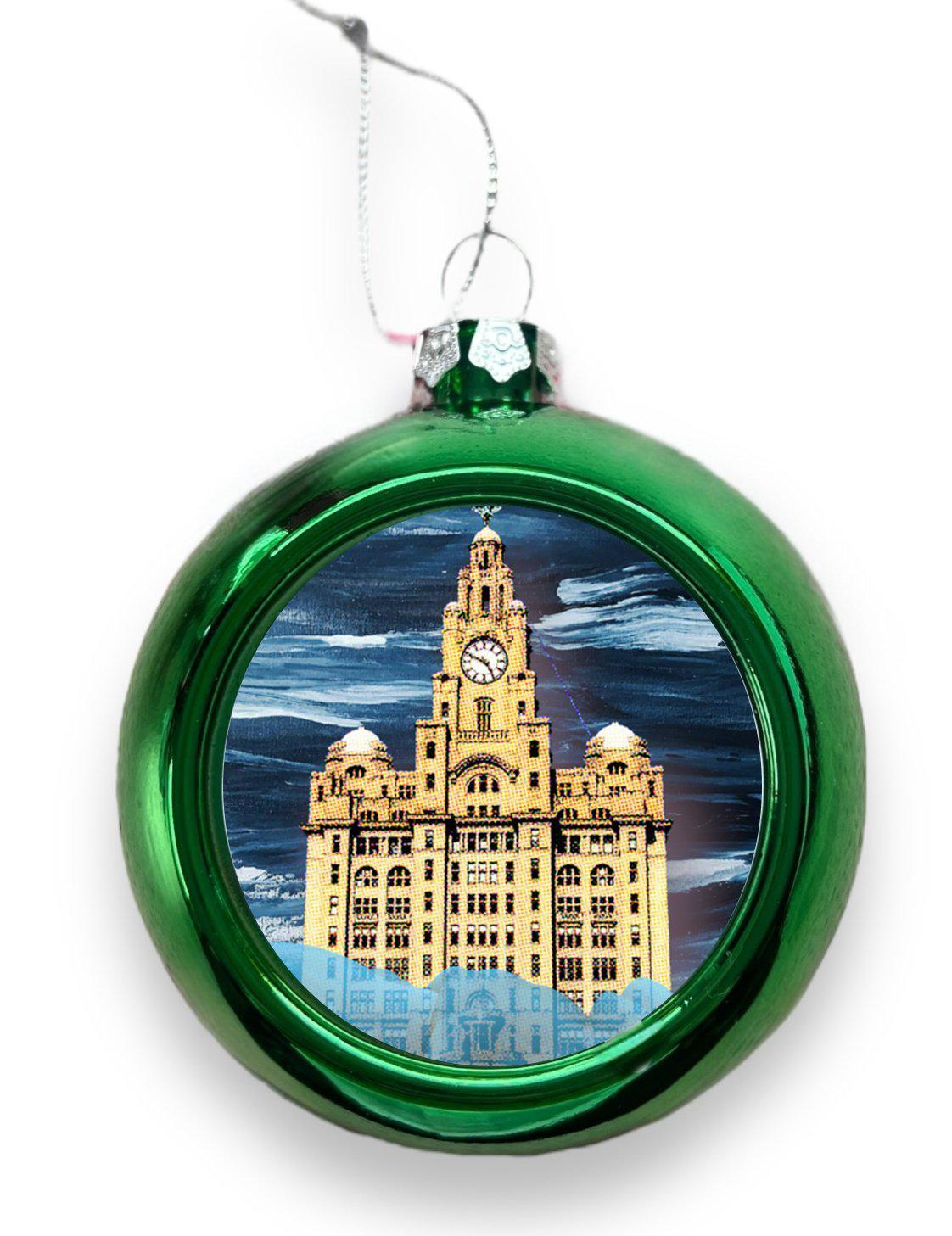 Liver Building Christmas Tree Bauble