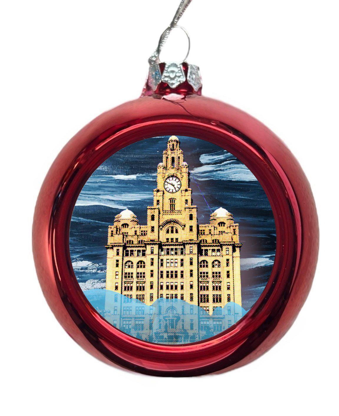Liver Building Christmas Tree Bauble