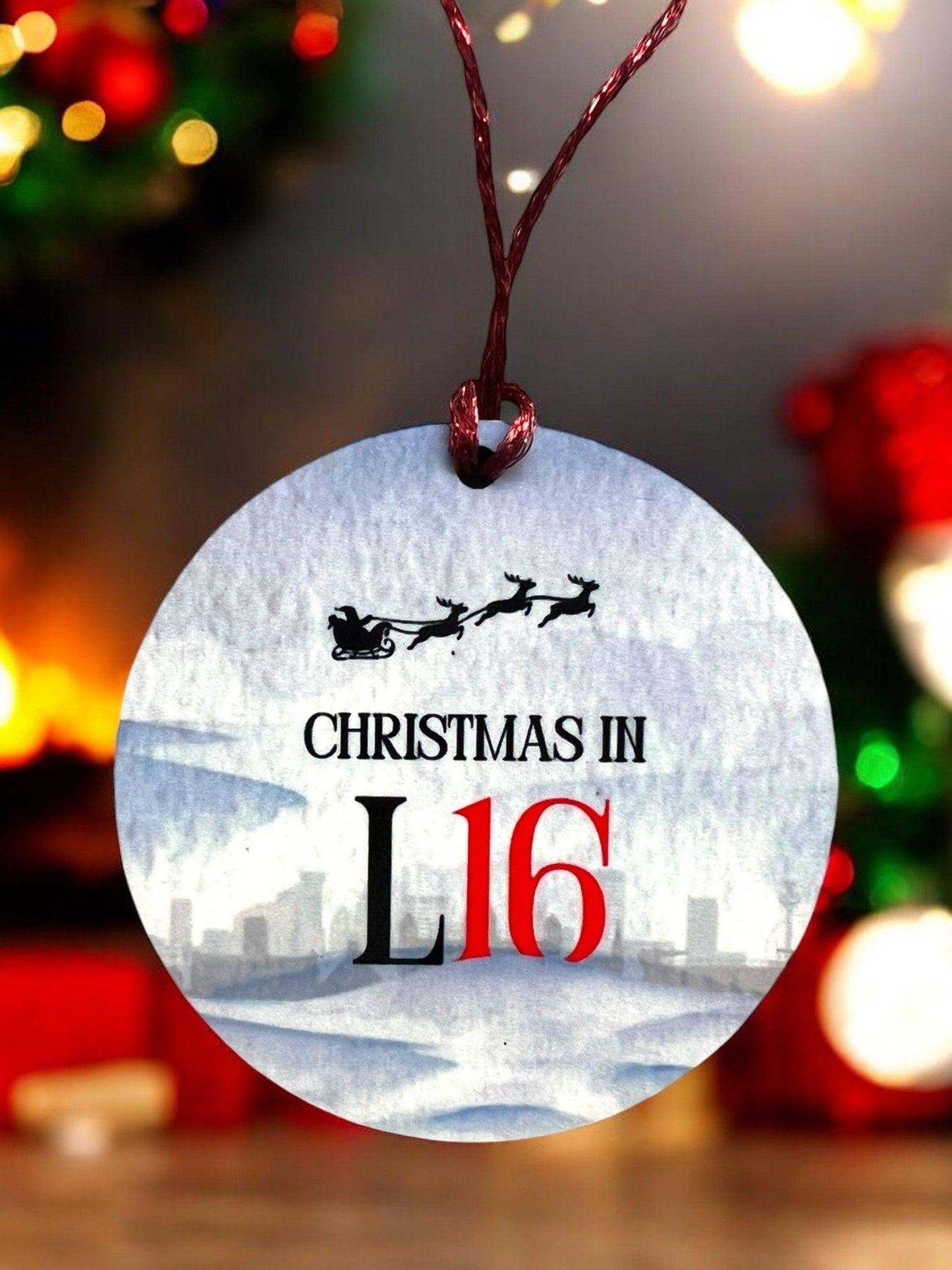 Christmas In Your Liverpool Postcode Christmas Decoration