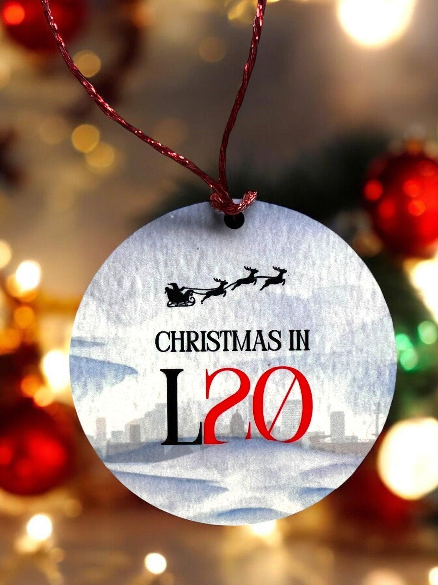 Christmas In Your Liverpool Postcode Christmas Decoration