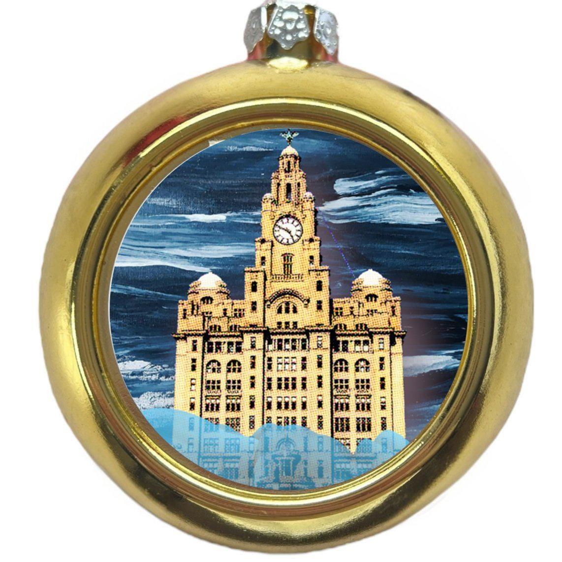 Liver Building Christmas Tree Bauble