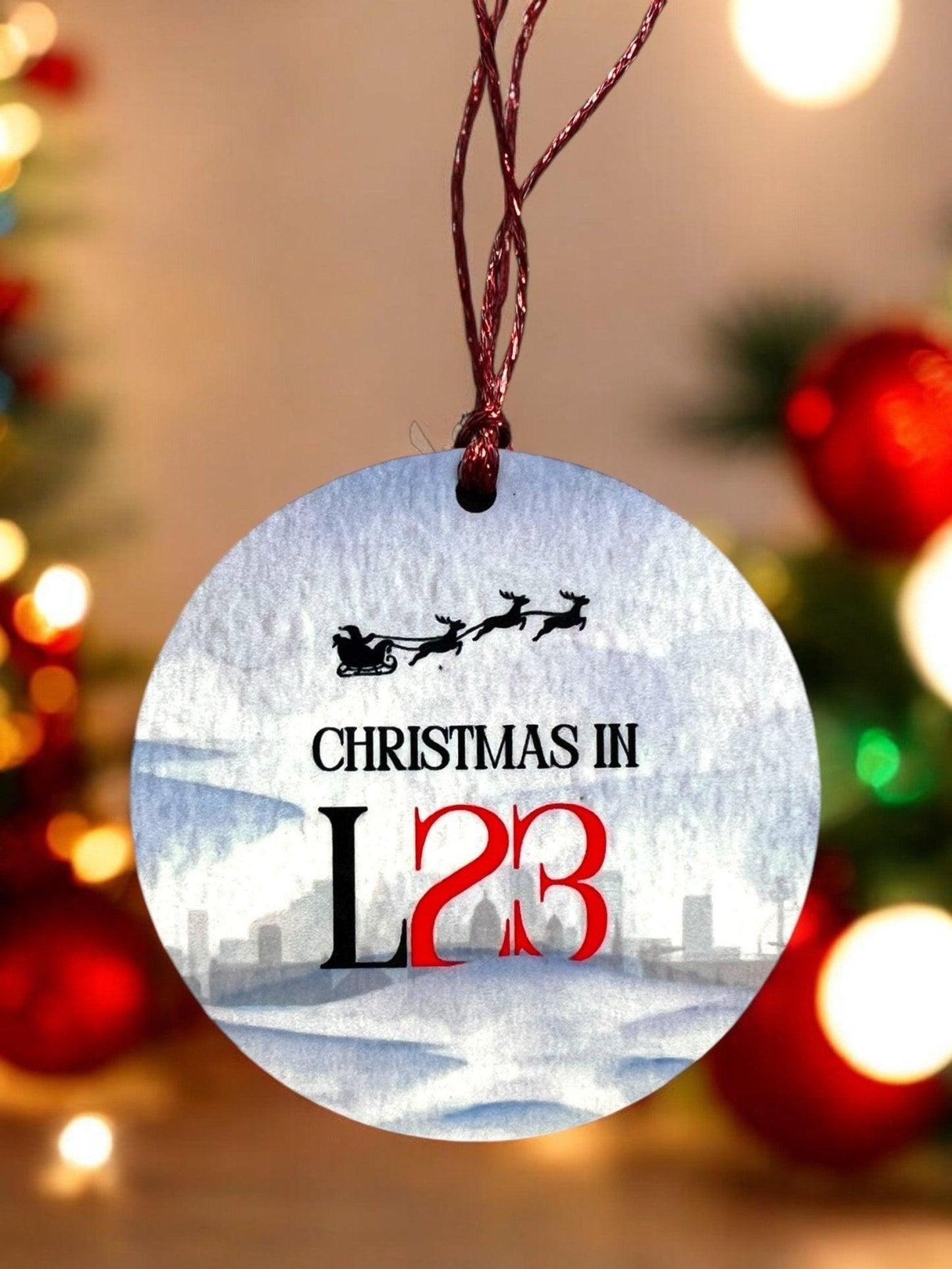Christmas In Your Liverpool Postcode Christmas Decoration