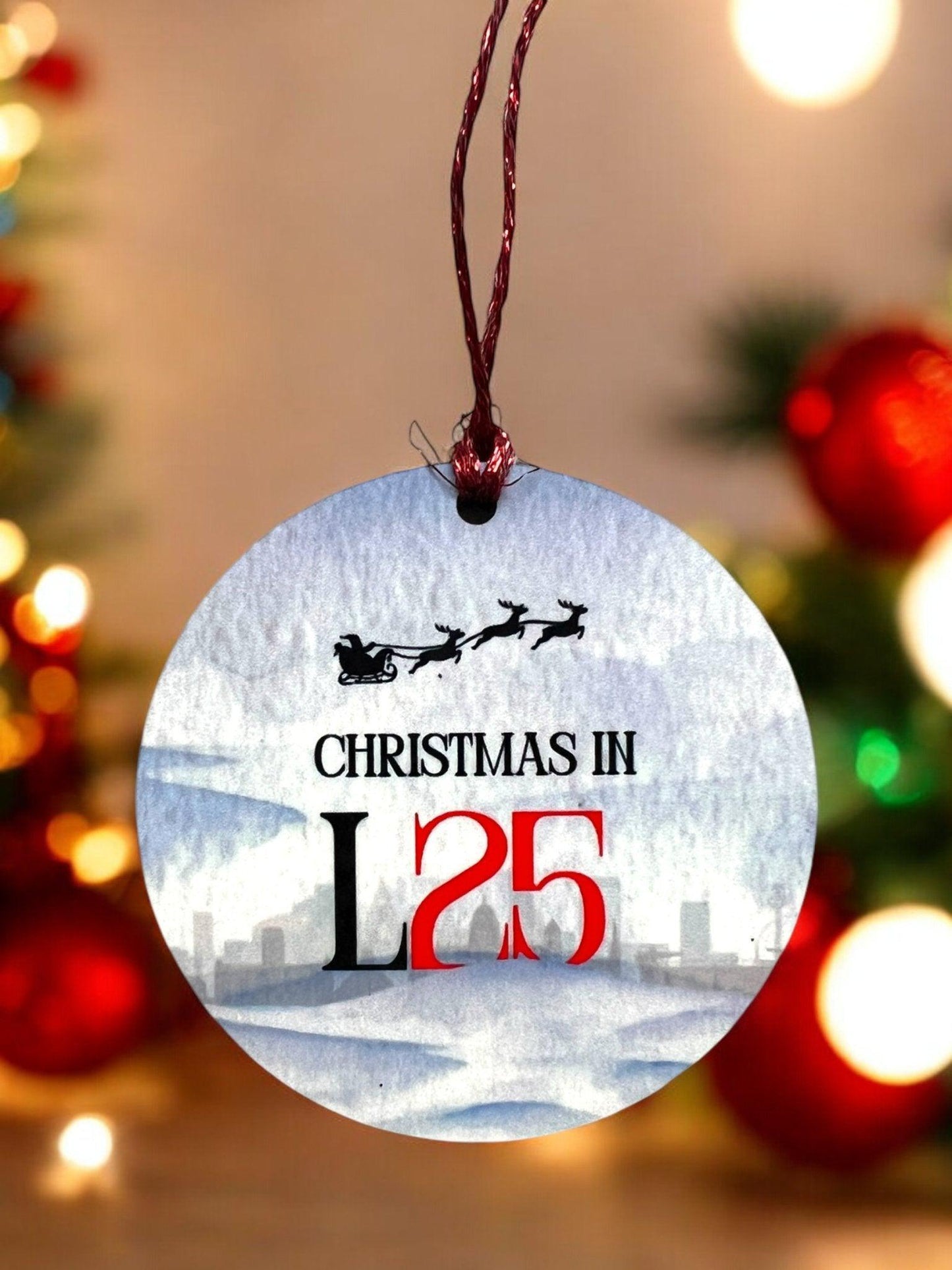 Christmas In Your Liverpool Postcode Christmas Decoration