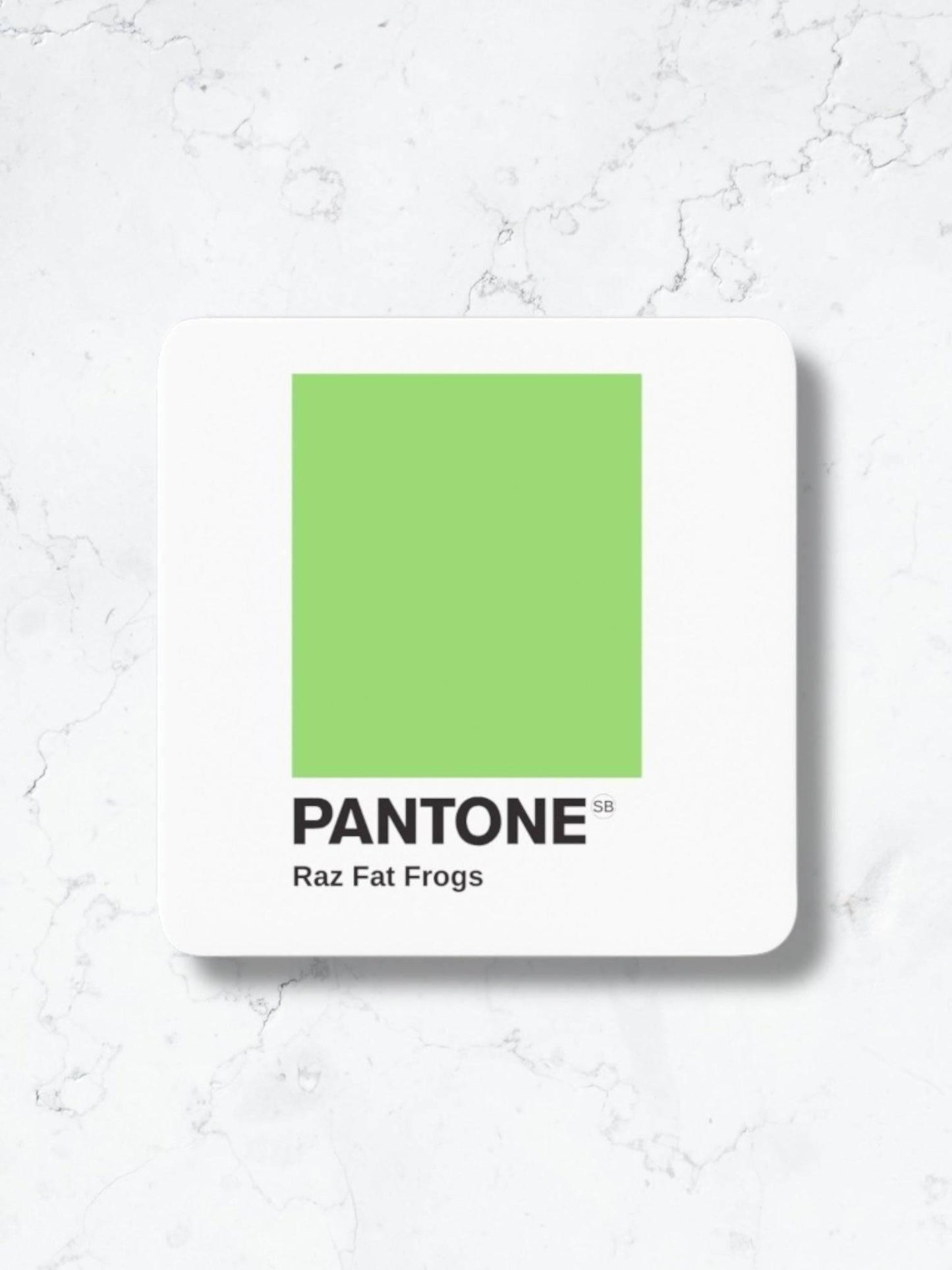 Scouse Pantone Coaster Raz Fat Frogs Green