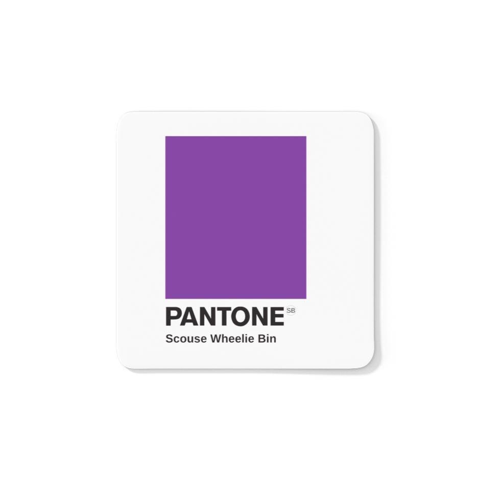 Scouse Pantone Coaster Wheelie Bin Purple