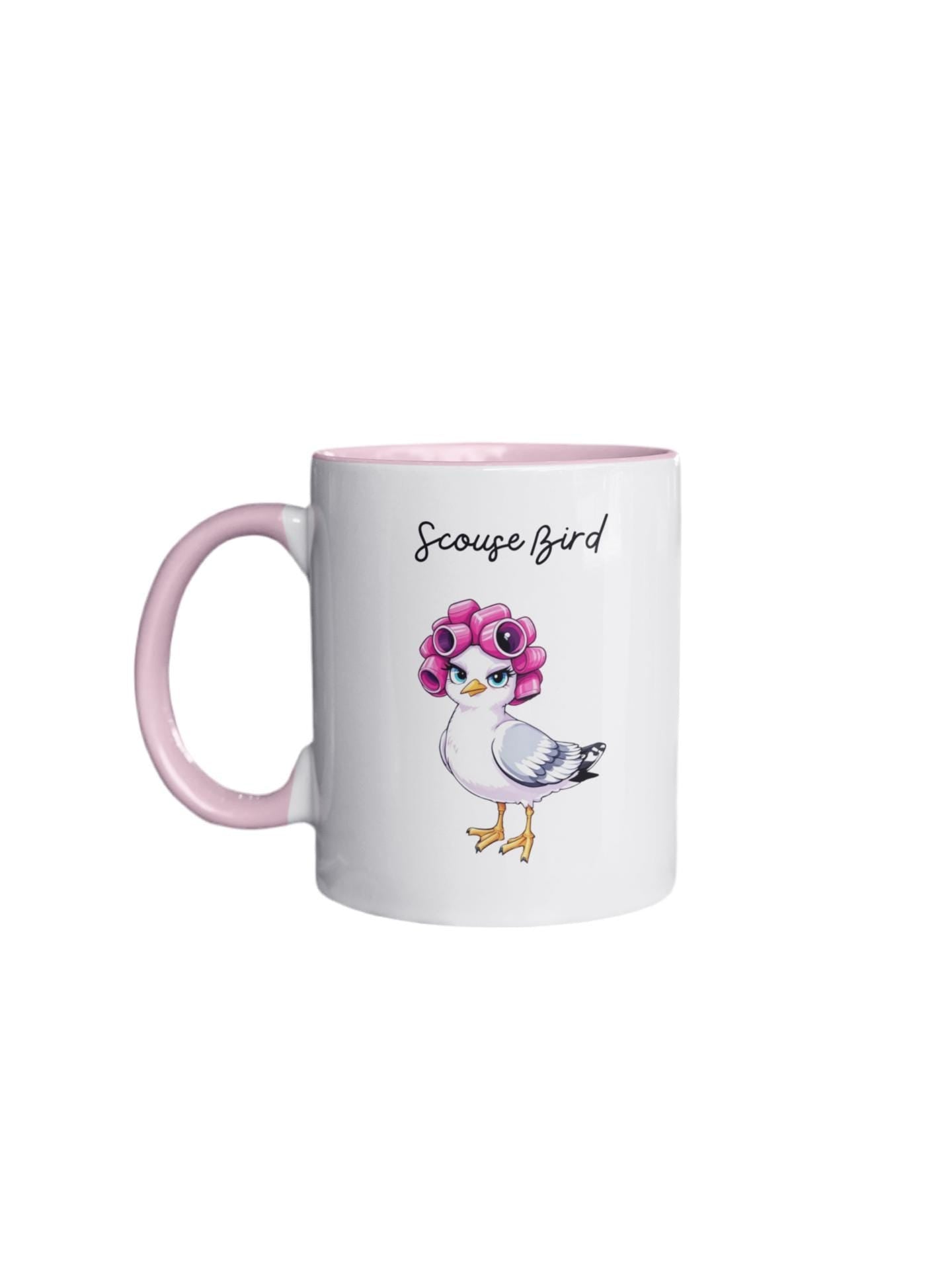 Scouse Bird Seagull In Rollers Mug