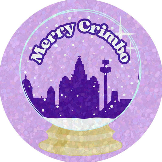 Merry Crimbo Holographic Waterproof Sticker
