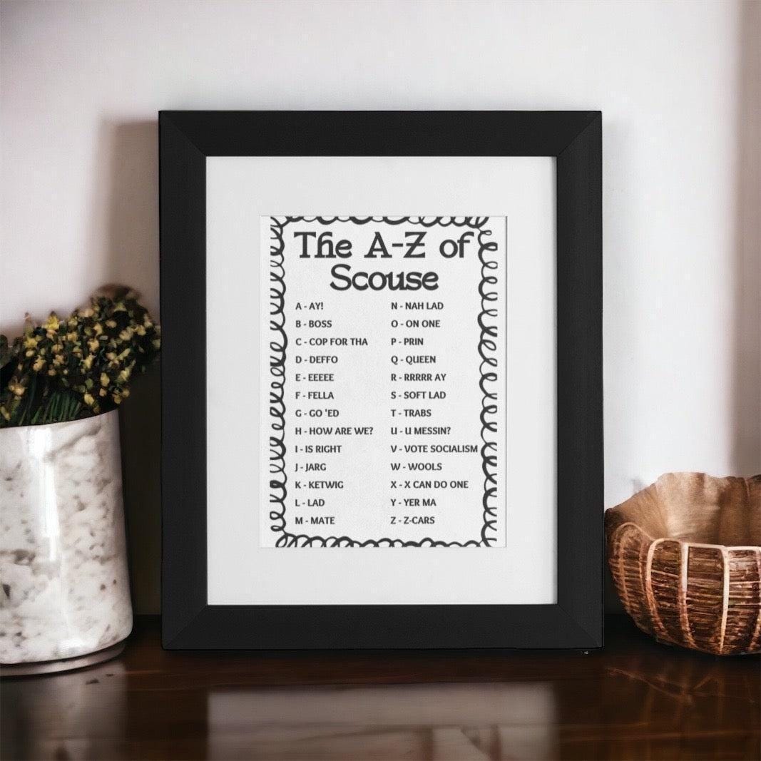 A-Z of Scouse Print