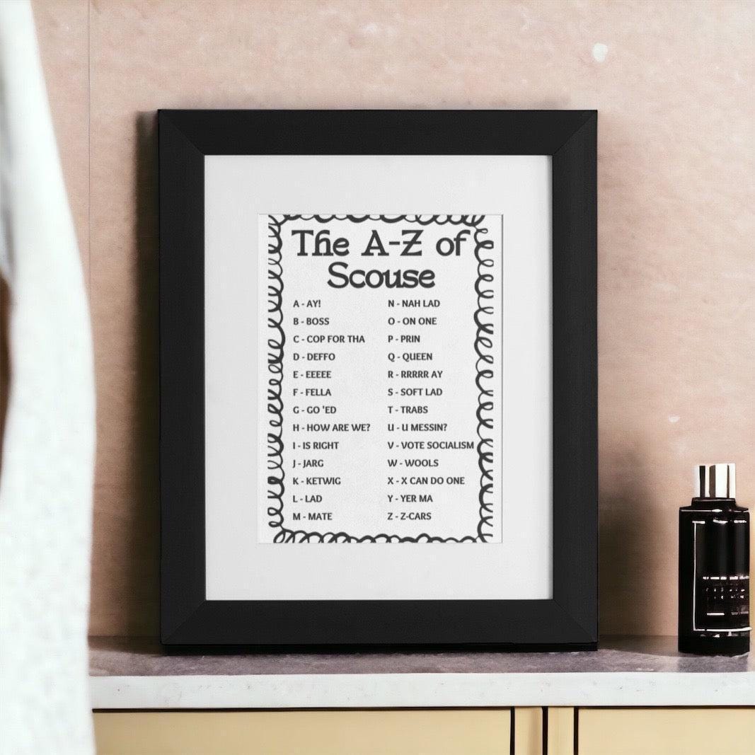 A-Z of Scouse Print