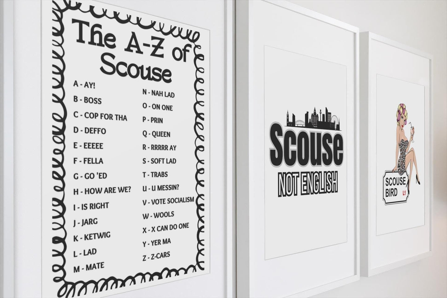 A-Z of Scouse Print