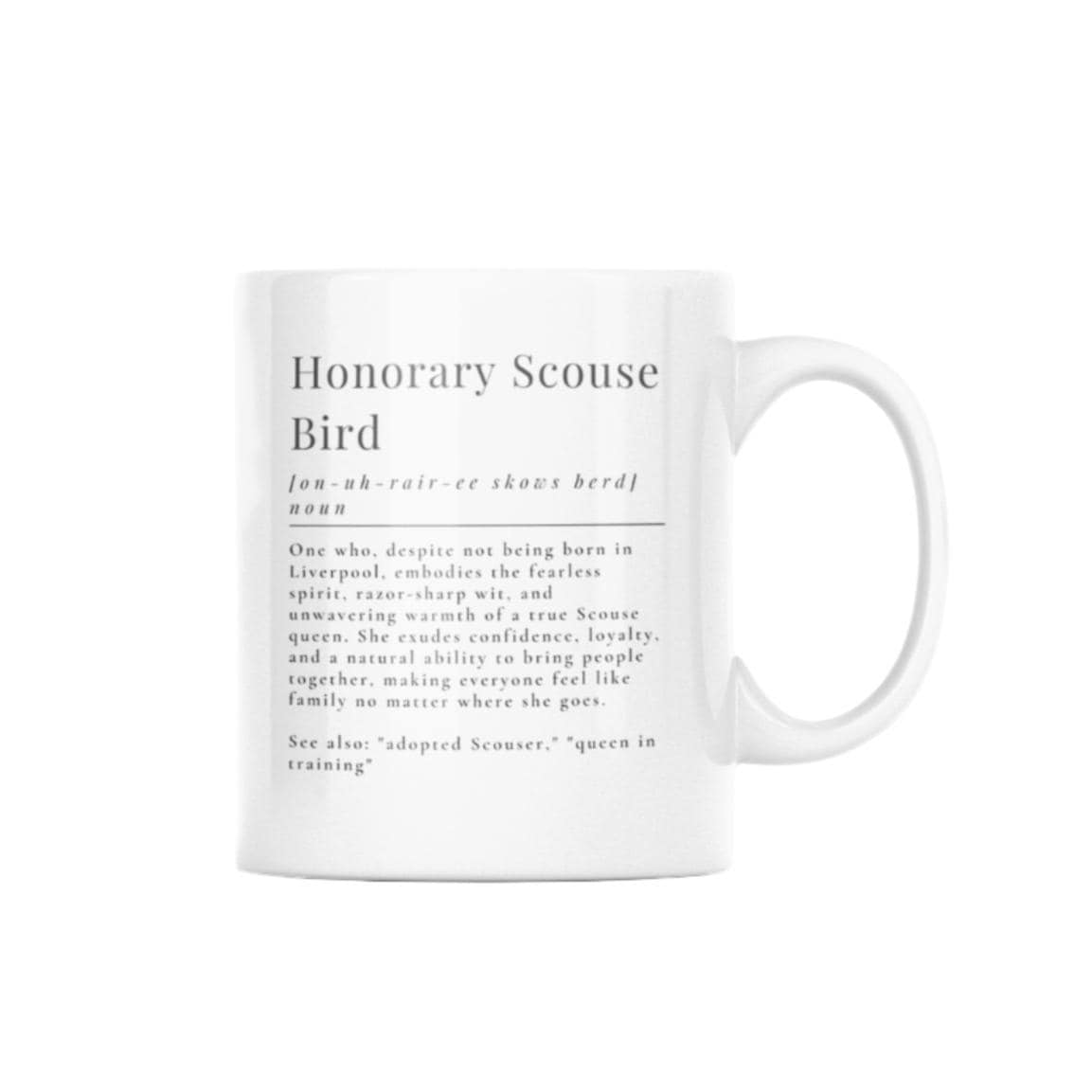 Definition Of An Honorary Scouse Bird Mug