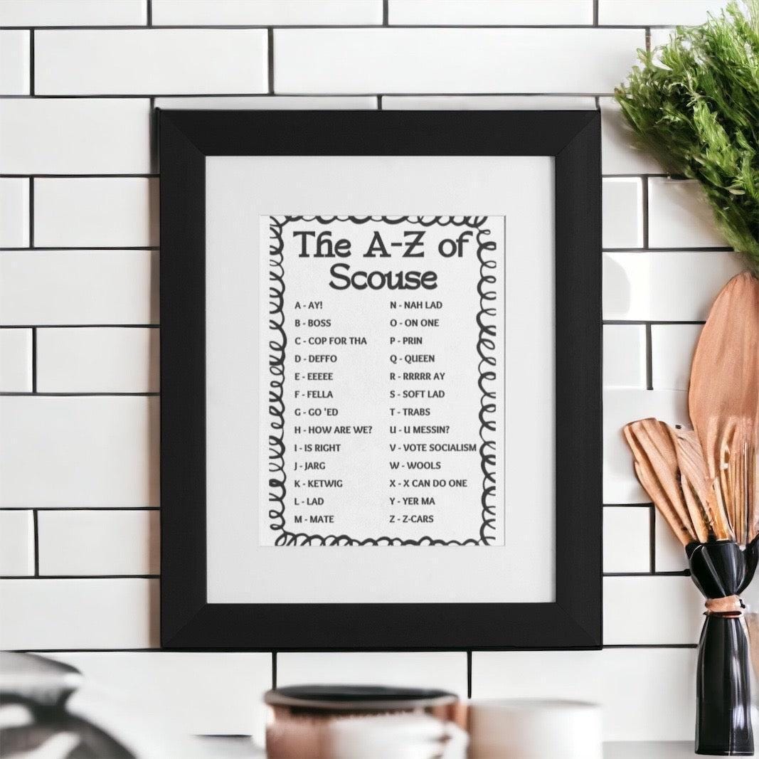 A-Z of Scouse Print