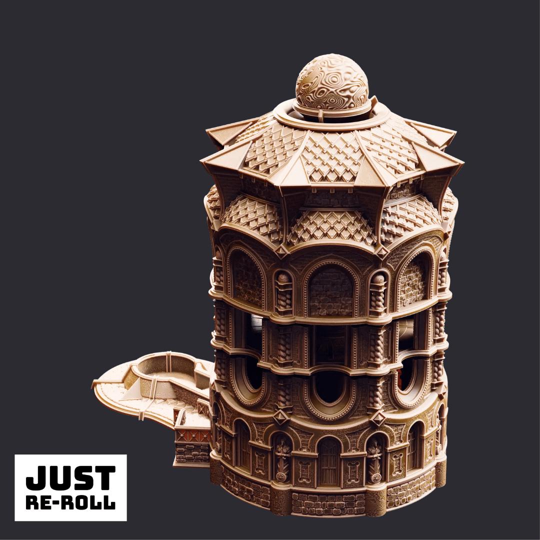 The Spire of Glanion – Sunspire Temple (Playable Dicetower & Terrain)