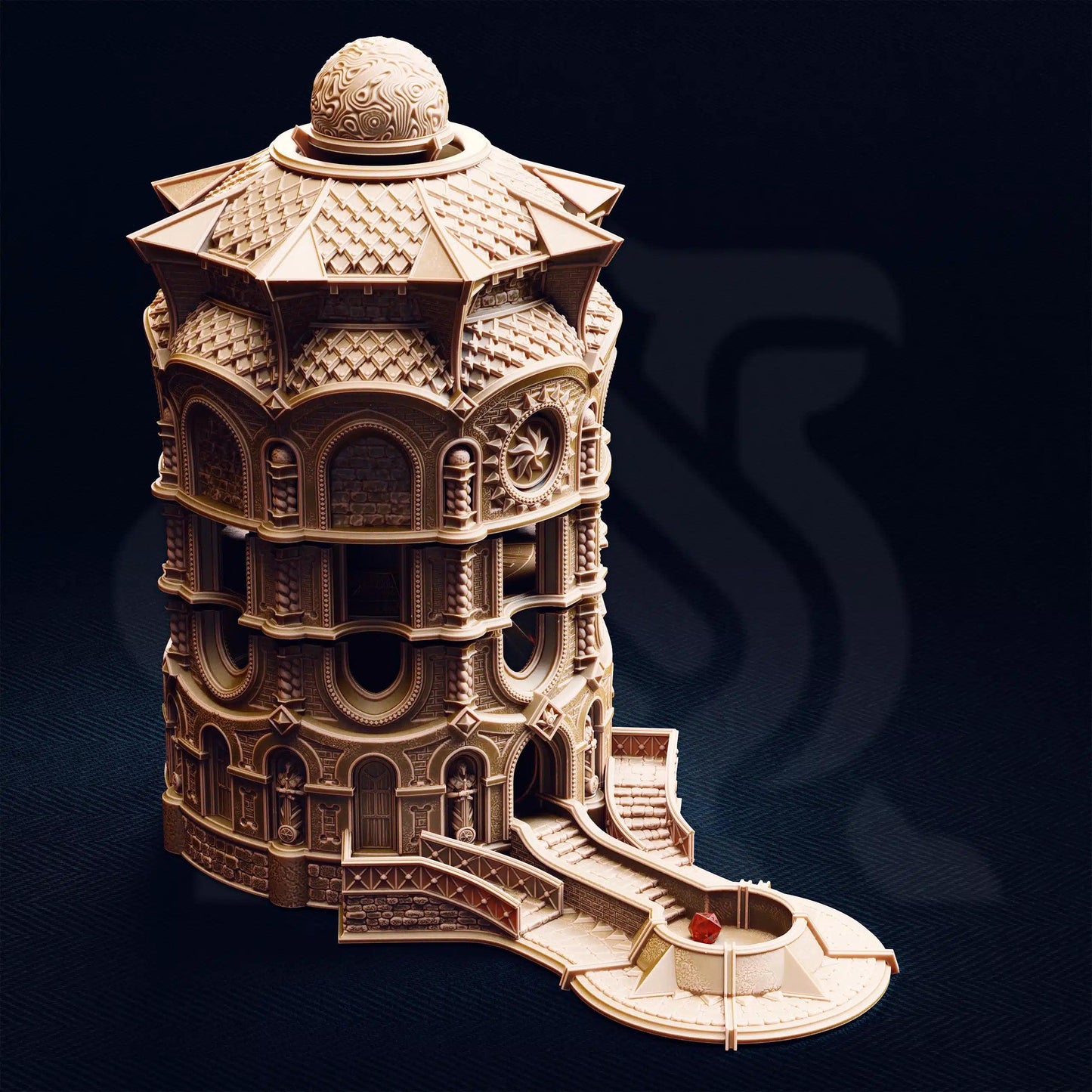 The Spire of Glanion – Sunspire Temple (Playable Dicetower & Terrain)