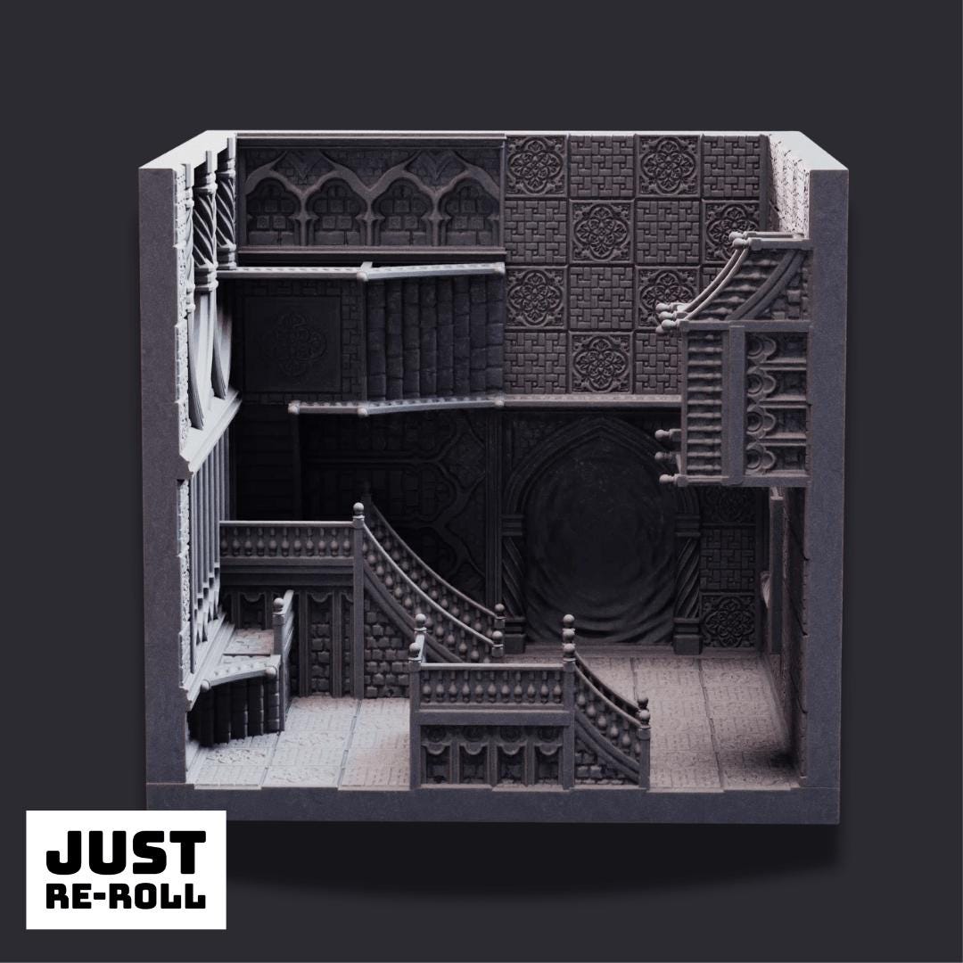 Clashed Realms – Impossible Room - 3D Printed Terrain Miniature