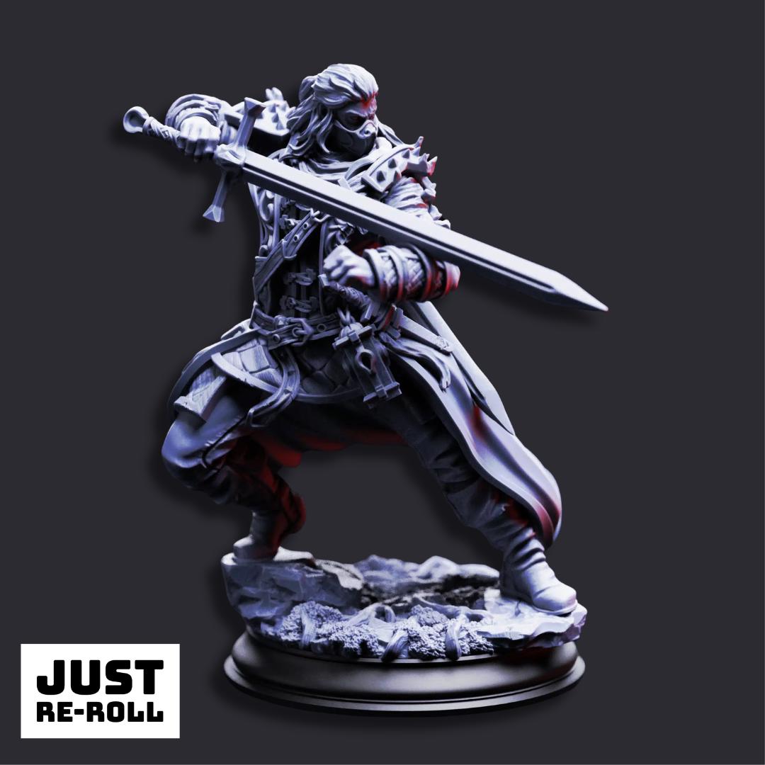 Mortimer “Who Danced With Death” Professional Hexhunter - 3D Printed Fighter Character Miniature