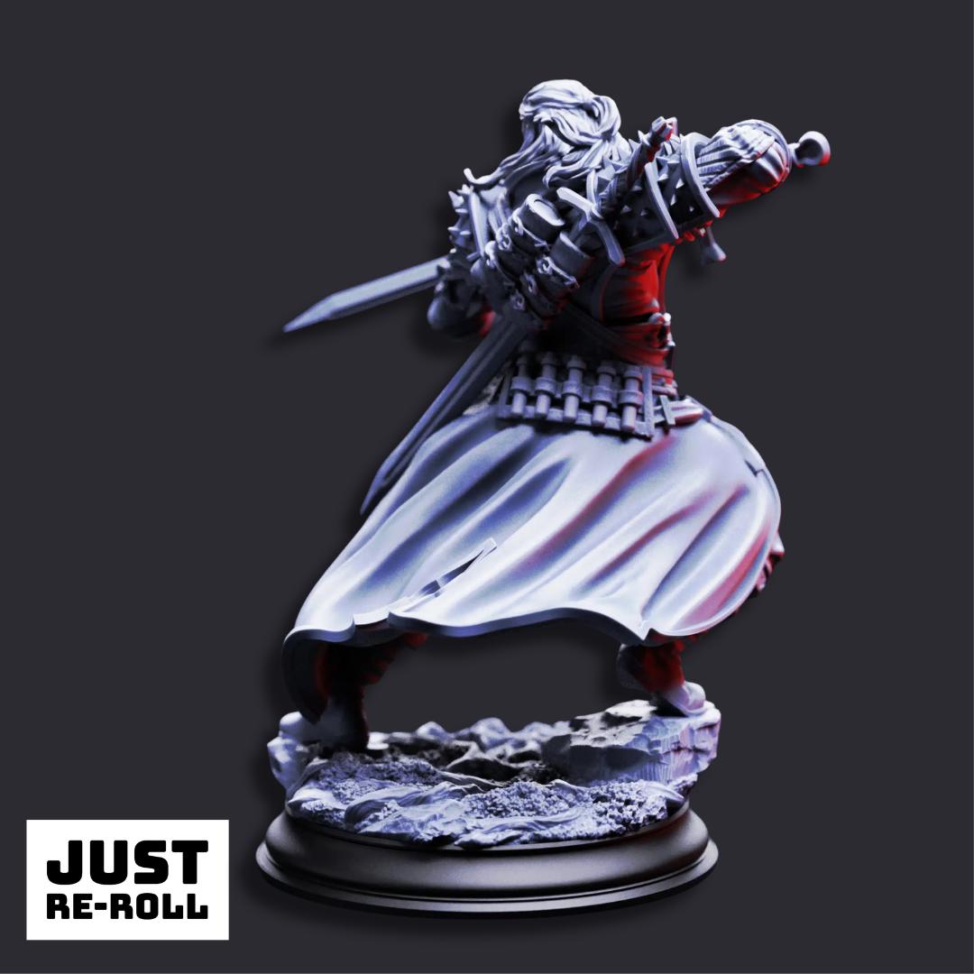 Mortimer “Who Danced With Death” Professional Hexhunter - 3D Printed Fighter Character Miniature