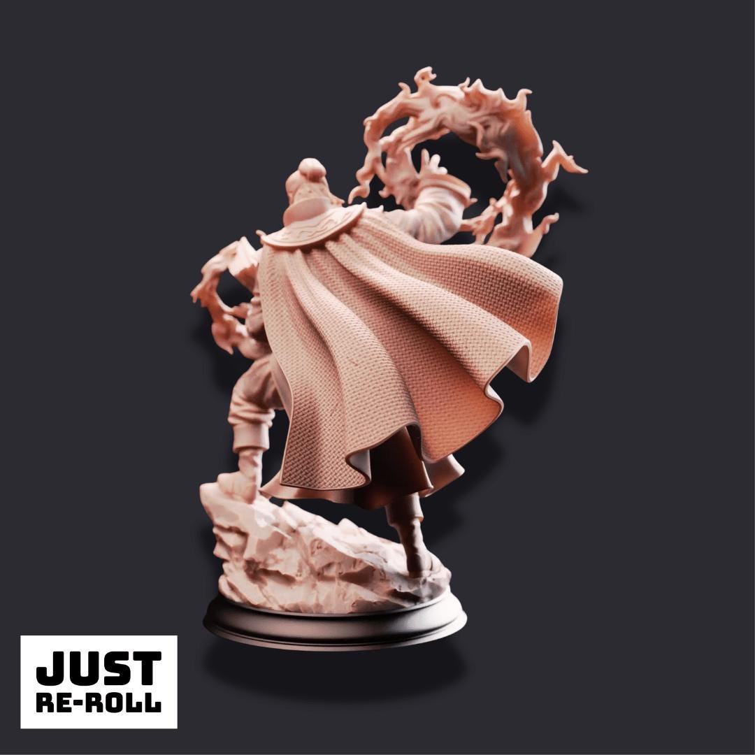Aaron Drafthold – The Wandering Mage - 3D Sorcerer Miniature