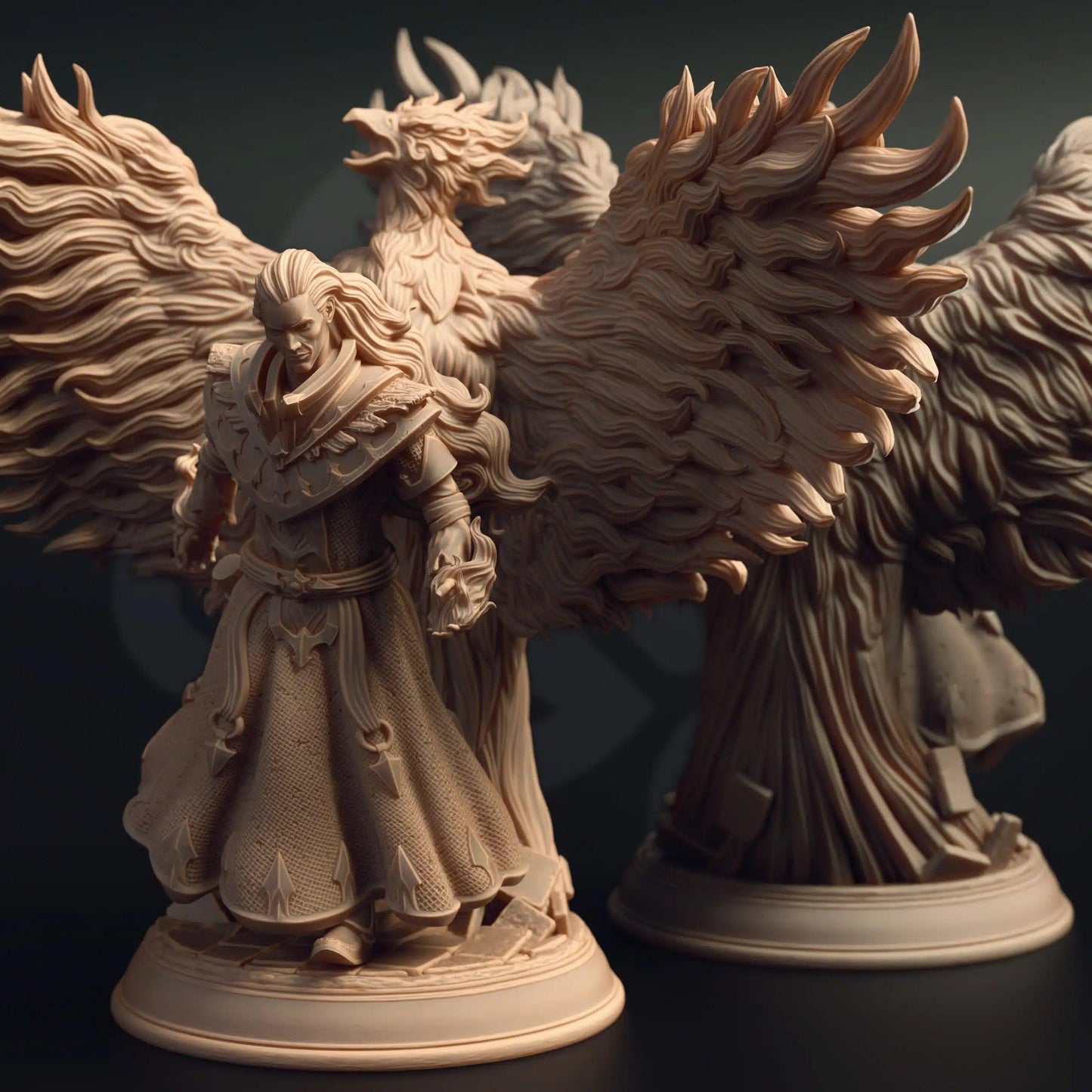 Scorcher Blazing Pyromancer - 3D Printed Sorcerer Character Miniature