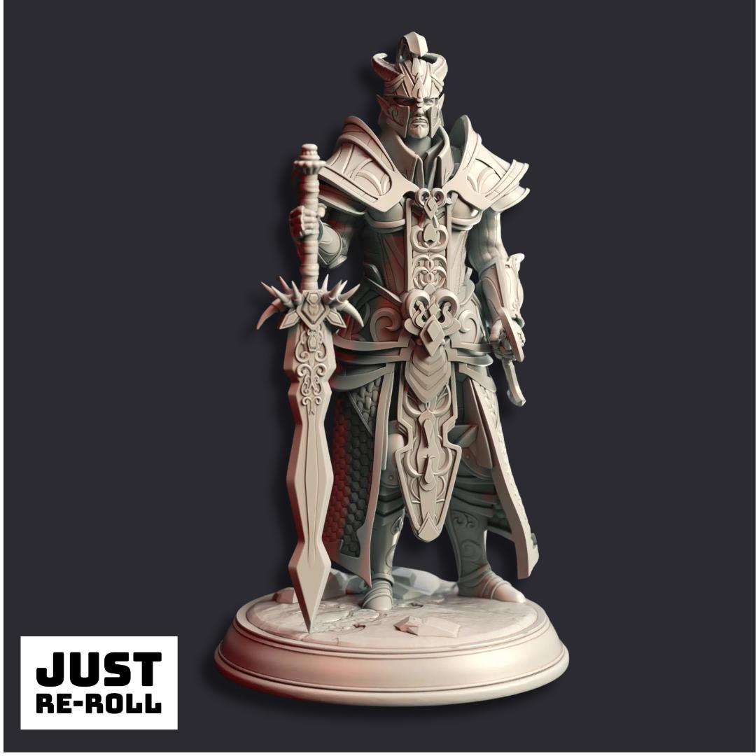Valius Hanar Arch Marshall - 3D Printed Fighter Character Miniature