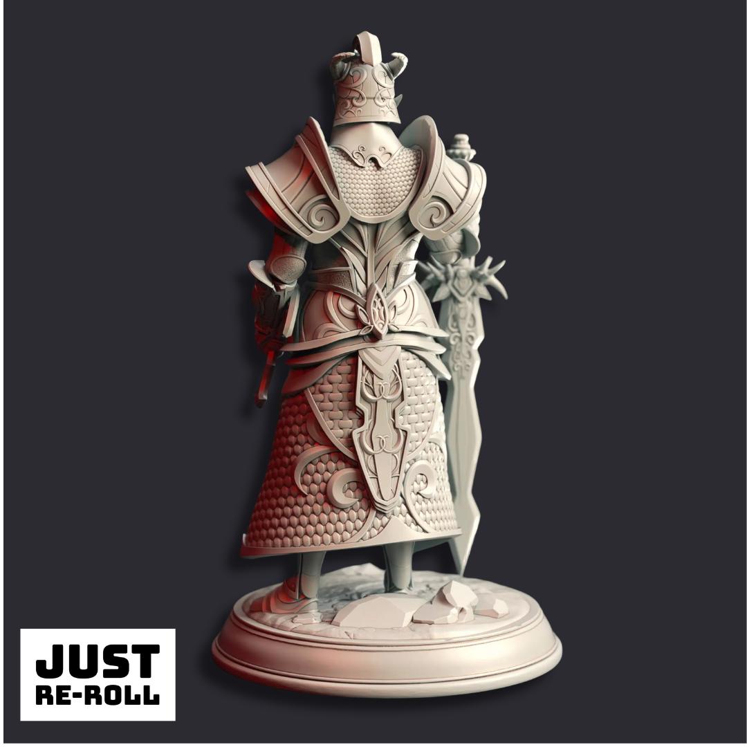 Valius Hanar Arch Marshall - 3D Printed Fighter Character Miniature