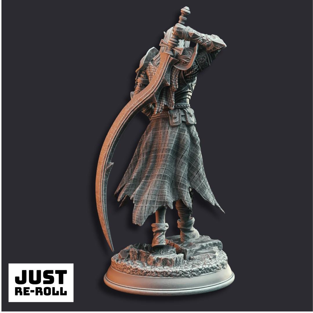 Relethyr Valin Paladin of the Beacon - 3D Printed Paladin Character Miniature