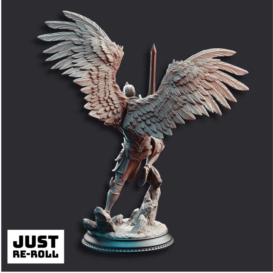 Angels of Syelden Selvaneri Warriors - 3D Printed Paladin Character Miniatures