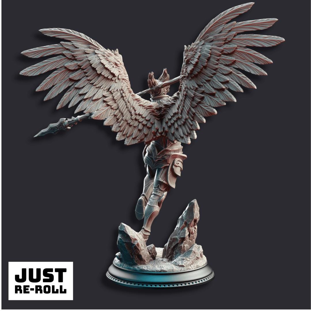 Angels of Syelden Selvaneri Warriors - 3D Printed Paladin Character Miniatures