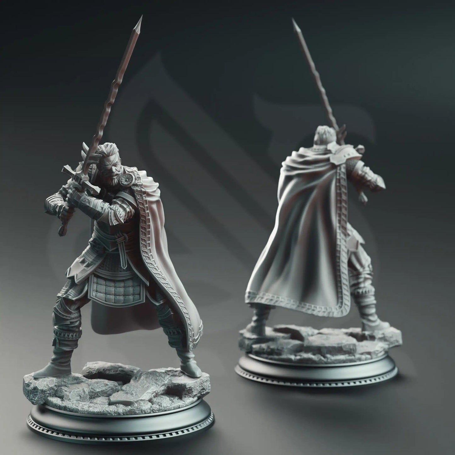 Field Marshal Kurt Williams Commander of Baldur - 3D Printed Paladin Character Miniature