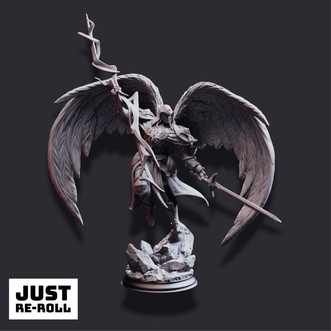 Erdrydion – Father of Truth & Justice - 3D Printed Fighter Character Miniature