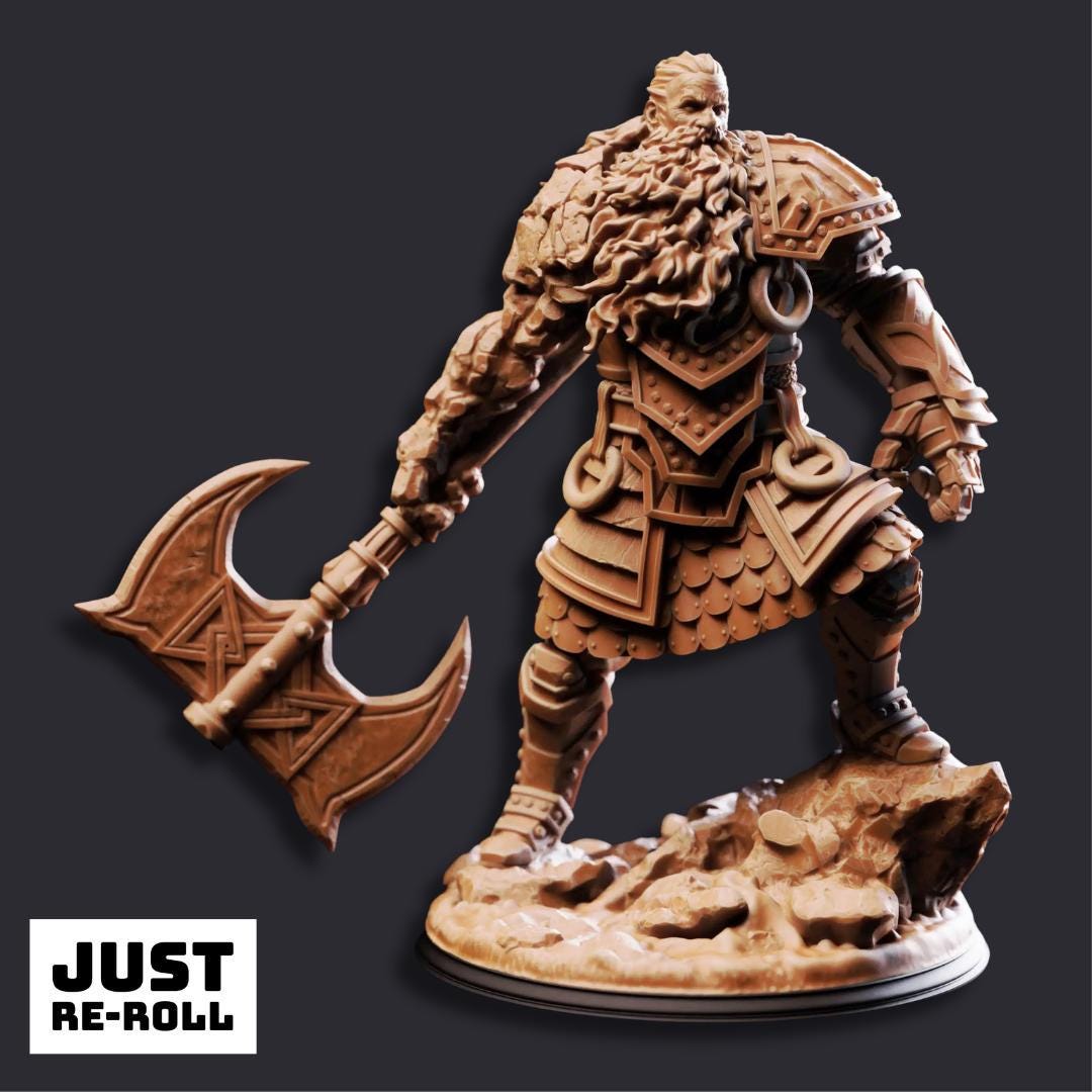 Surtson Fire Jötunn - 3D Printed Monster Miniature