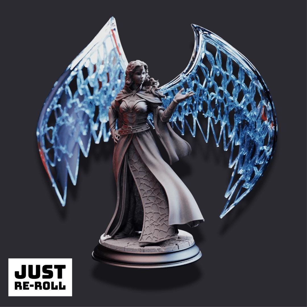 Vitria – Prismatic Angel - 3D Printed Sorcerer Character Miniature