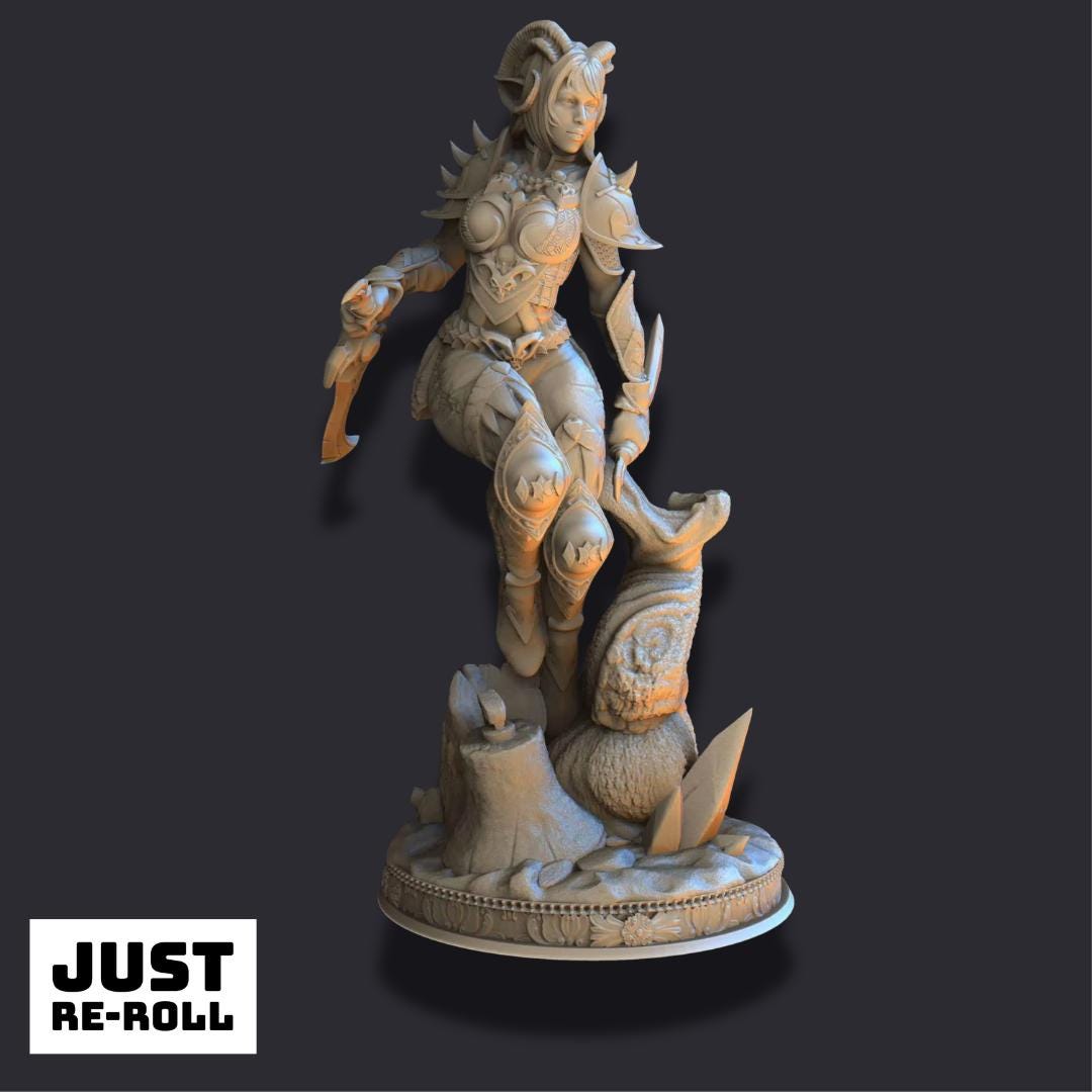 Master of Poisoned Talons – Orlena - 3D Printed Rogue Character Miniature
