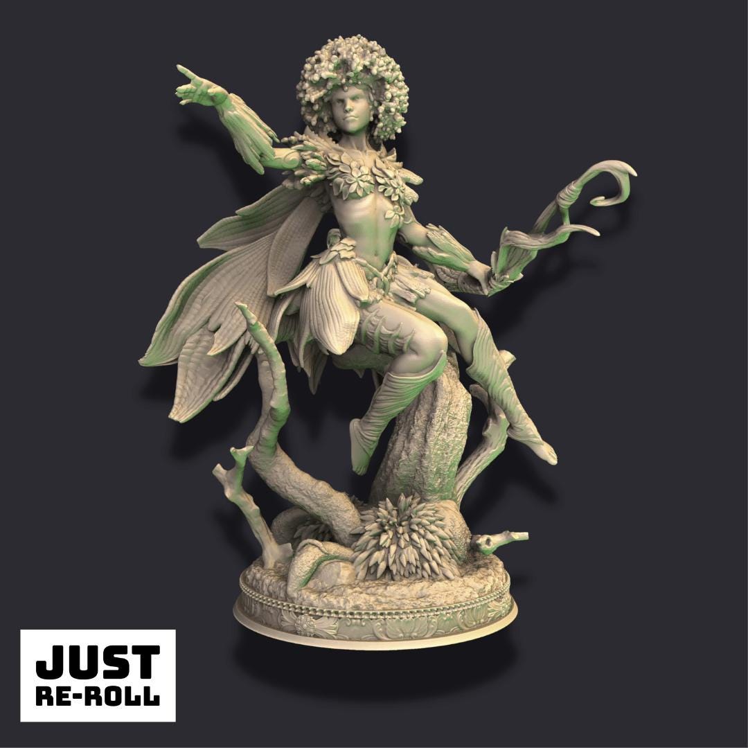 Elenil – Dryad of Passage - 3D Printed Monster Character Miniature