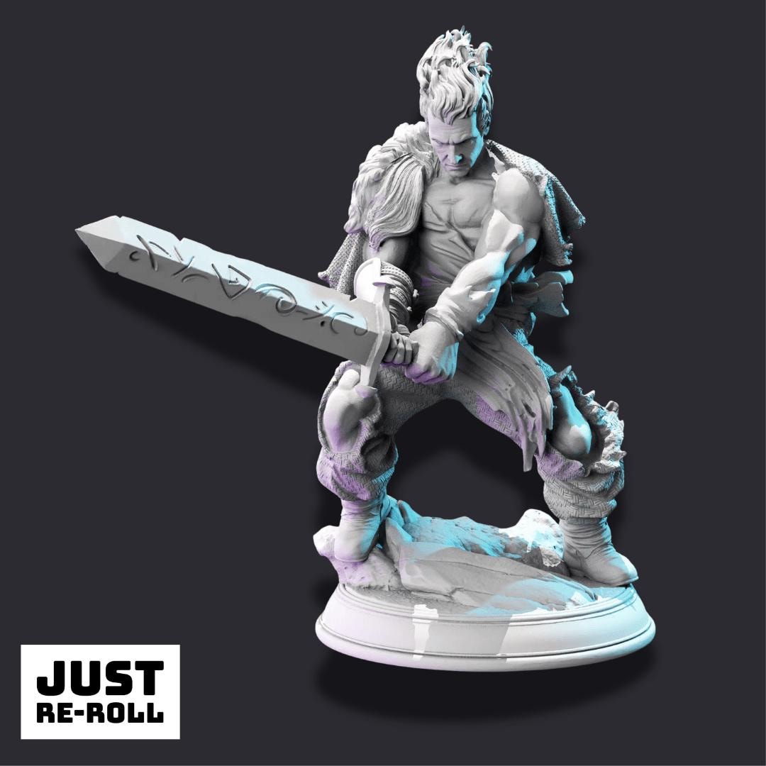 Bloodhunter Captain – Gaius - 3D Printed Fighter Character Miniature