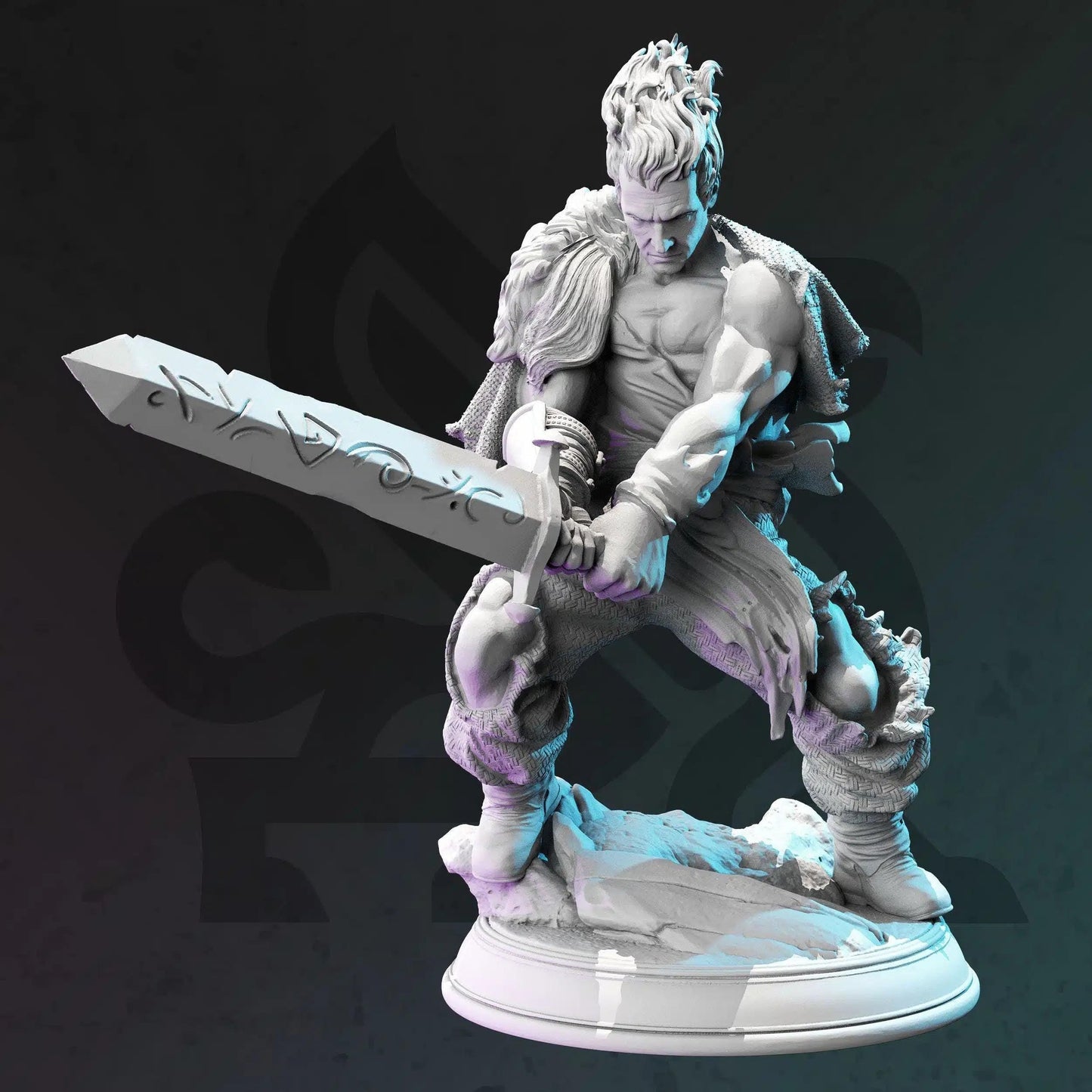 Bloodhunter Captain – Gaius - 3D Printed Fighter Character Miniature