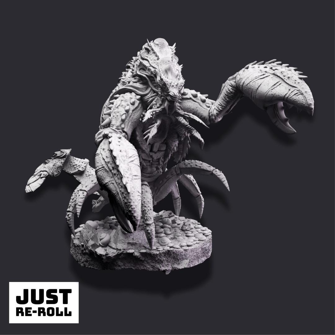 Ardolinth – Hardshell Abomination - 3D Printed Monster Character Miniature