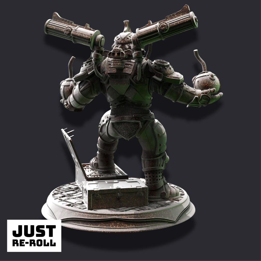 Duktuk – Dwarven Grenadier - 3D Printed Artificer Character Miniature