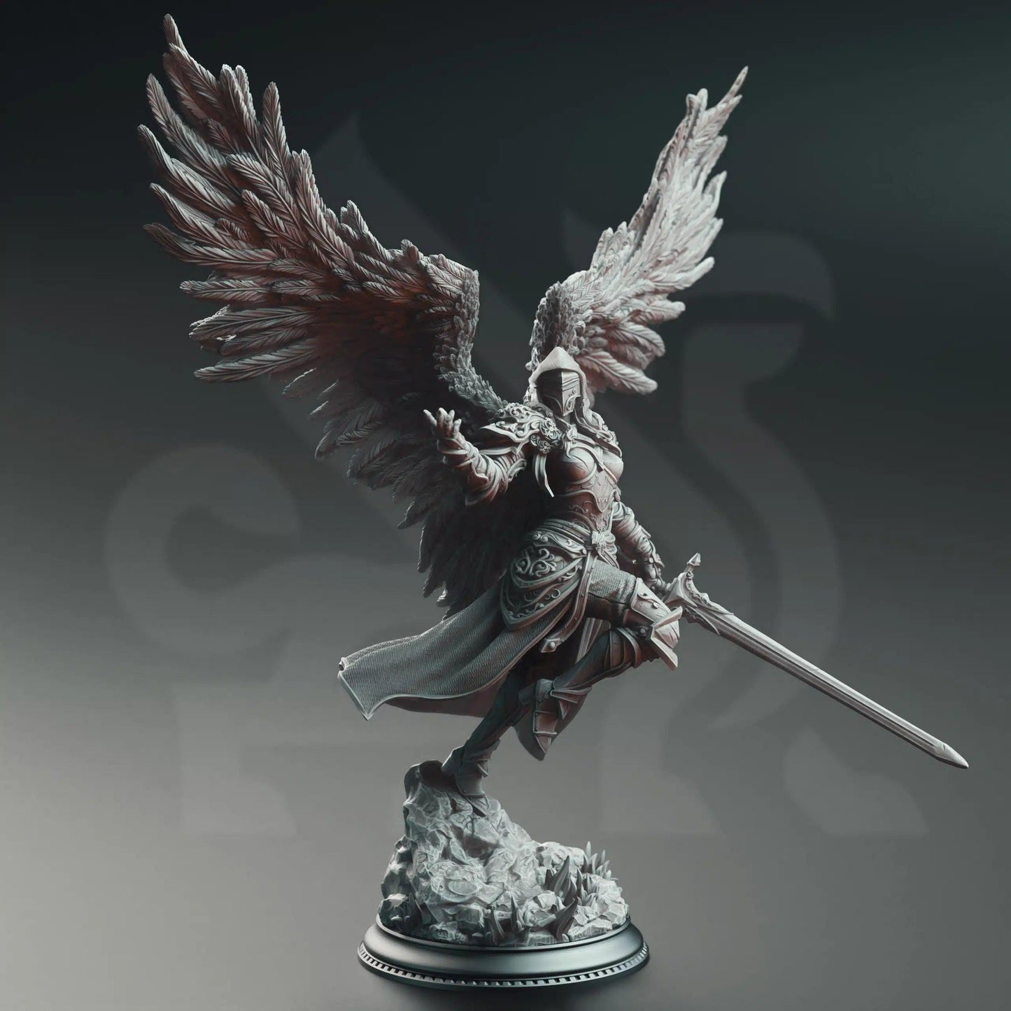 Lydia Ascended Horauthin’s Will - 3D Printed Paladin Character Miniature